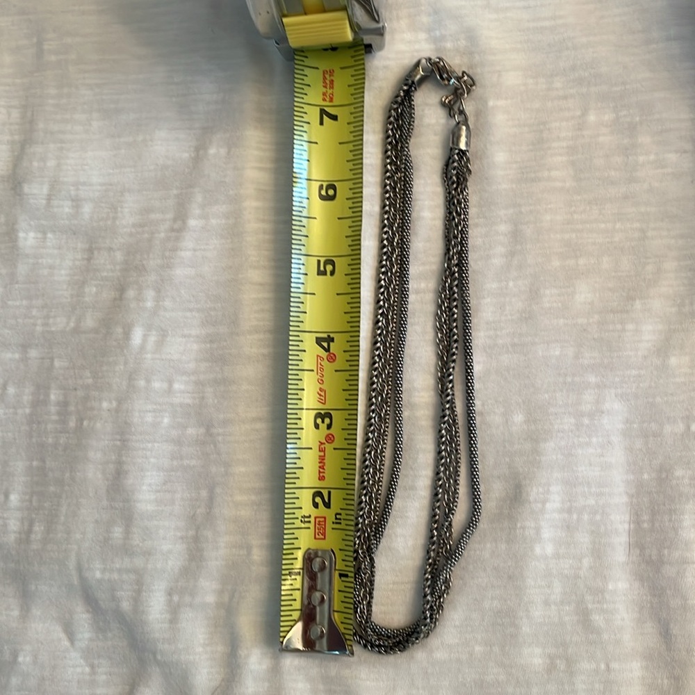 VINTAGE RARE Silpada 4 string Sterling  necklace N1719 15 in - Picture 3 of 3